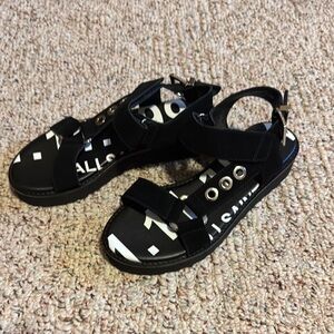 All Saints Black Sandals